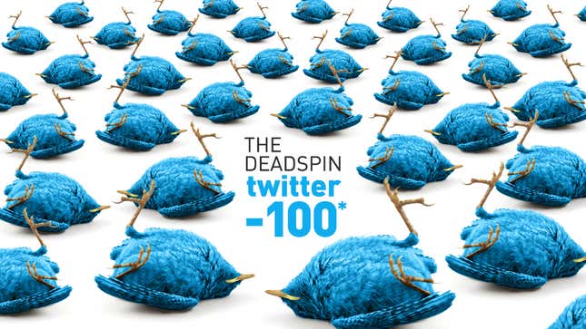 Image for article titled The Deadspin Twitter -100*: The 73 Worst Accounts In Sports