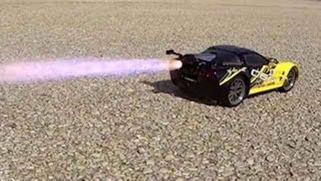 Every R/C Vette Really Needs A Rocket Motor