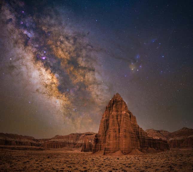 “Temple of the Sun,” Capitol Reef National Park, Utah, USA.
