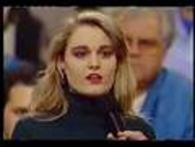 Anna Nicole Is Interrupted by a Loud Fart in 1994 'Donahue' Clip