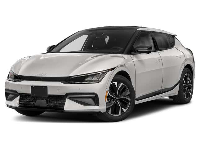 Kia EV6 / GT-Line AWD 2023. Front 3⁄4, Facing to the Left