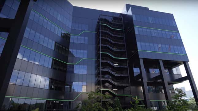 The Razer headquarters during the day.
