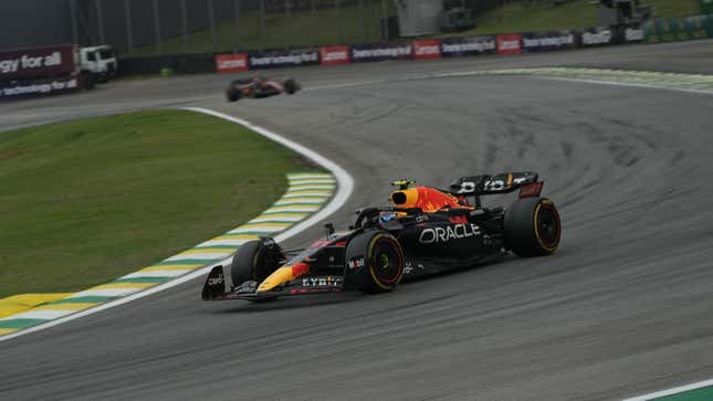 A Honda-powered Red Bull during last year’s Brazilian Grand Prix