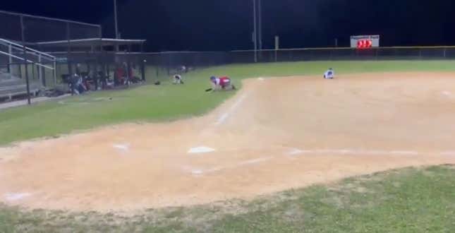 Kids had to take cover as gunshots erupted near their Little League field.