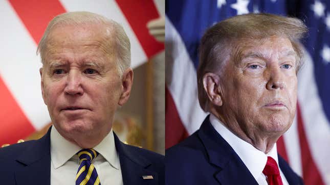 Image for article titled Biden, Trump Die 2 Minutes Apart Holding Hands
