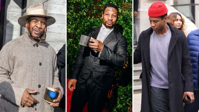Image for article titled I Love Jonathan Majors and His Little Cup
