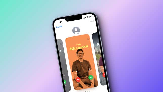 Image for article titled You Can Make Custom iPhone Contact Posters in iOS 17