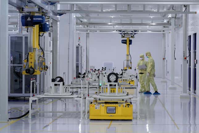 An SVOLT Energy Technology battery plant in China