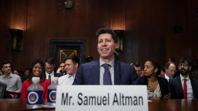 Image for article titled ChatGPT Creator Tells Congress He Wants an AI Regulatory Agency