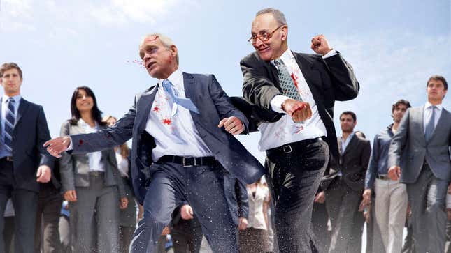 Image for article titled D.C. Lobbyists Pay Senators 5 Bucks To Fight Each Other
