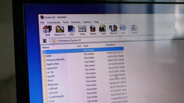 A computer screen showing a folder of RAR files open in a Windows OS