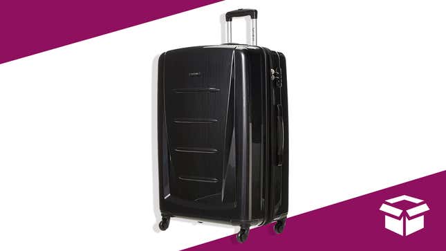 The Samsonite expandable luggage is over half off.