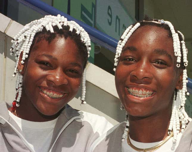 Of course, Venus (right) and Serena (left) have been playing tennis together their whole lives.