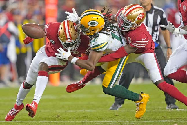 Packers WR Davante Adams only missed one play after taking a helmet-to-helmet shot.