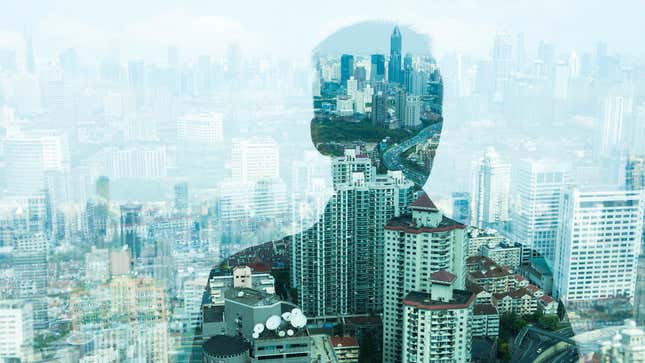 The streets of modern Shanghai reflect many cultures.