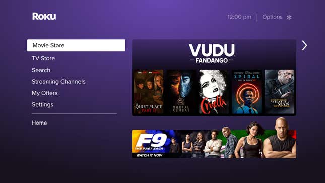 Image for article titled FandangoNOW and Vudu Merging Into One Streaming Mega-Platform