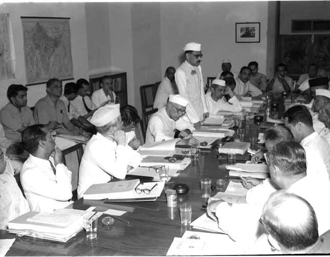 A meeting of the Planning Commission Advisory Board in 1951.
