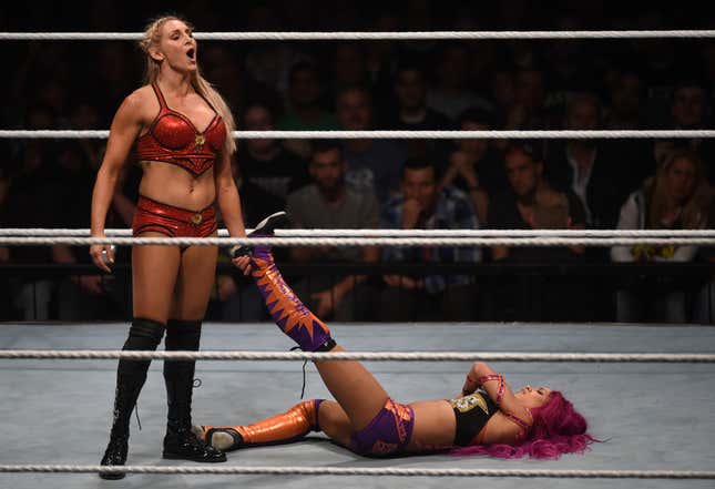 Charlotte Flair and Sasha Banks.