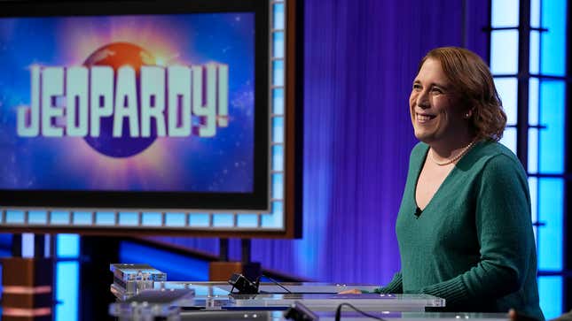 Image for article titled Jeopardy! Queen Amy Schneider Addresses Trans Community As Her Reign Ends