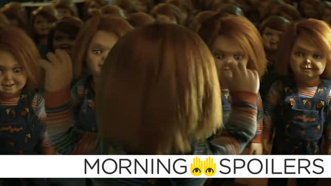 Chucky commands an army of likewise dolls in a scene from the Syfy/USA TV series.