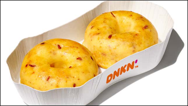 Dunkin' Omelet Bites in small cardboard tray