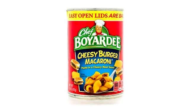 Chef Boyardee Cheesy Burger Macaroni