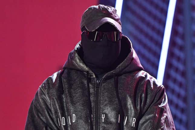Kanye West onstage during the 2022 BET Awards at Microsoft Theater on June 26, 2022 in Los Angeles, California
