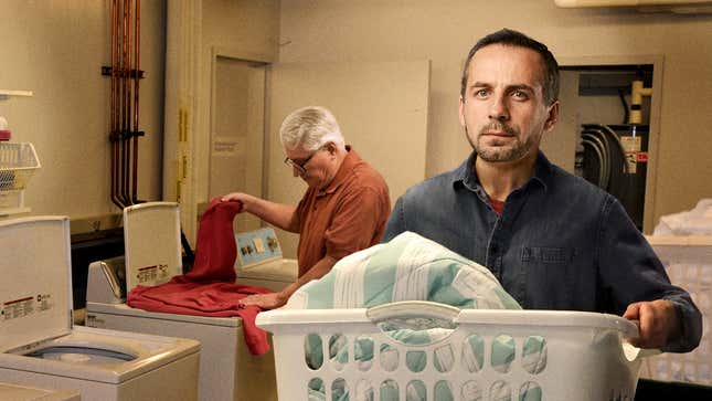 Image for article titled Man Pretty Sure Other Person In Laundry Room Has Been Next-Door Neighbor For 12 Years