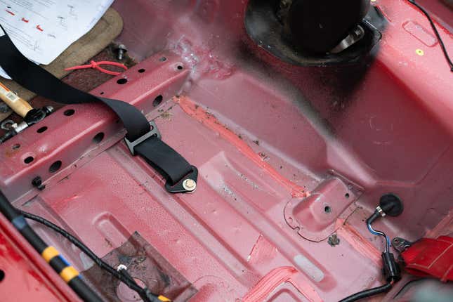 Test fitting the lower belts to figure out the proper arrangement of washers
