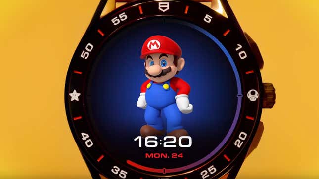 It always feels like 4:20 when you’ve got Mario hanging out on your wrist.