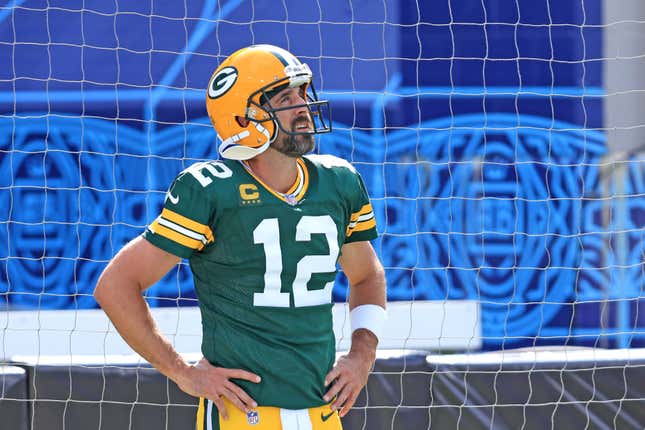 It was that kind of day for Aaron Rodgers.