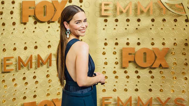 Emilia Clarke arrives at the 71st Emmy Awards on September 22, 2019 in Los Angeles, California.