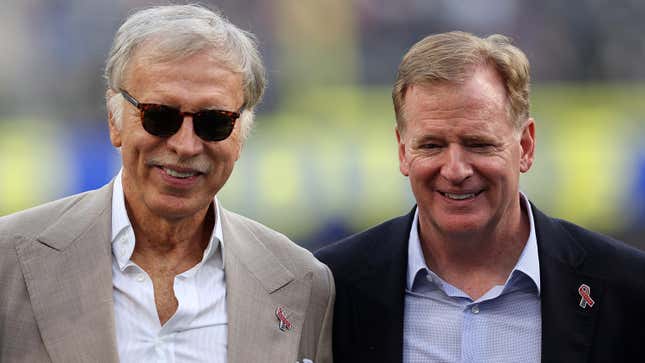Stan Kroenke and Roger Goodell are among the people NFL fans will likely boo on Sunday.