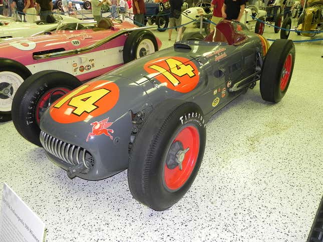 Bill Vukovich’s Indy 500-winning car, as seen in the Indianapolis Motor Speedway Museum