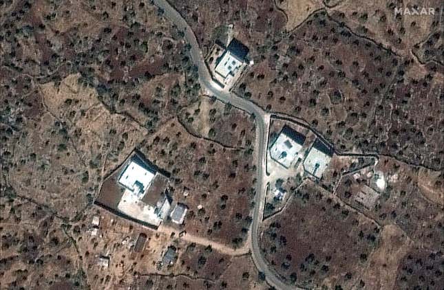 A satellite view of the residence of Islamic State leader Abu Bakr al-Baghdadi before a raid by the U.S. military is seen in this handout satellite image taken Sept. 28, 2019, and released Dec. 24, 2019 by Maxar Technologies. .