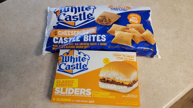 Image for article titled How Do White Castle’s Cheeseburger Bites Stack Up Against Frozen Sliders?