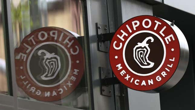Chipotle sign on exterior of building