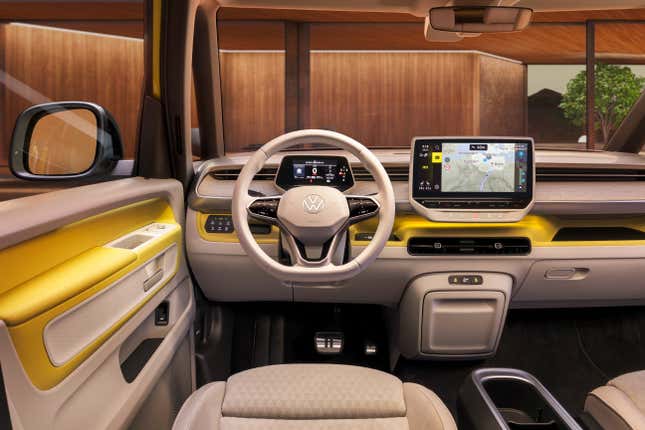 Imagen para el artículo titulado Vuelve la mítica furgoneta hippie de Volkswagen en versión eléctrica