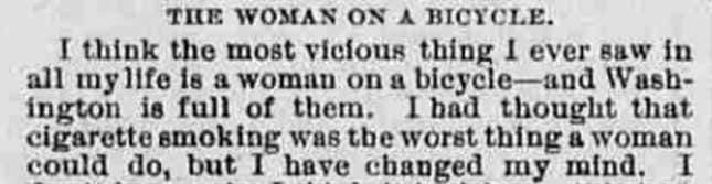 Excerpt from old newspaper
