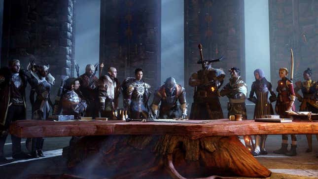 Dragon Age characters prepare for a future with less crunch. 