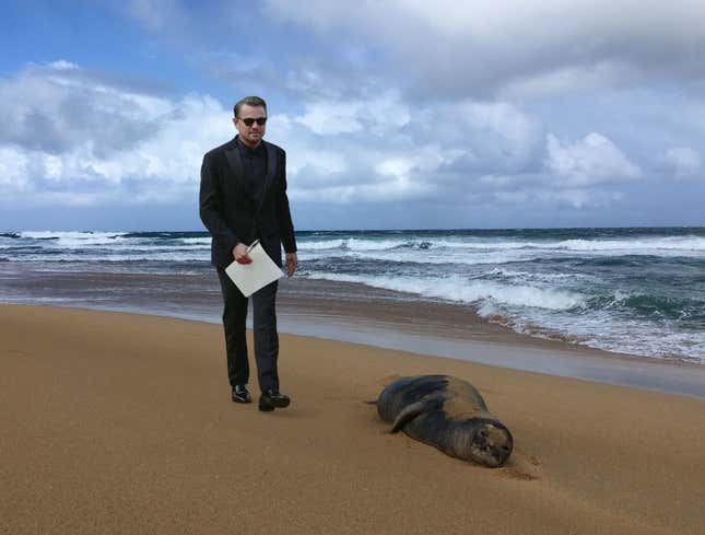 Image for article titled Leonardo DiCaprio Asks Endangered Seal To Sign NDA