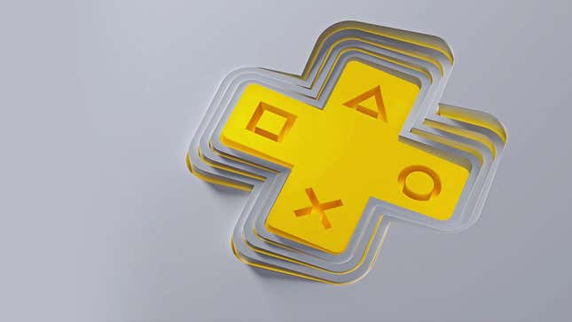 PlayStation Plus's yellow d-pad logo.