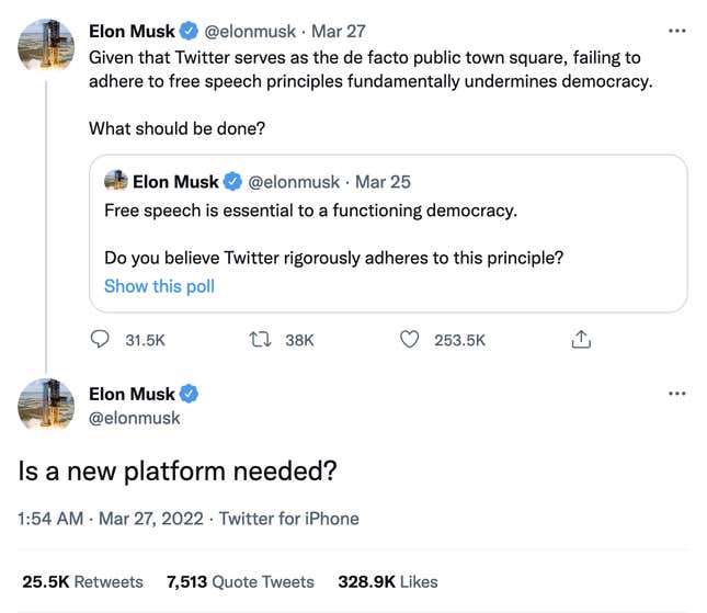 Imagen para el artículo titulado Publican los mensajes privados de Elon Musk sobre la compra de Twitter