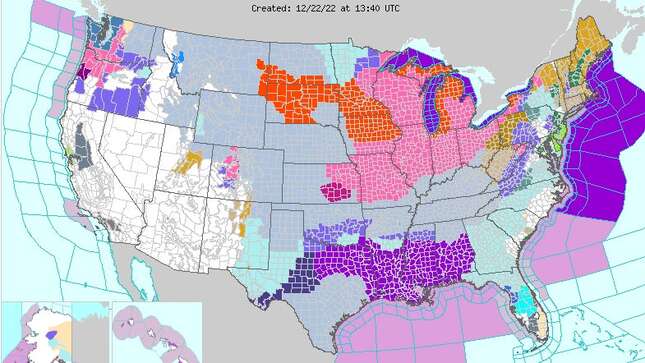 Arctic Blast to Send U.S. Into Dangerous Deep Freeze, Imperiling Holiday Travel