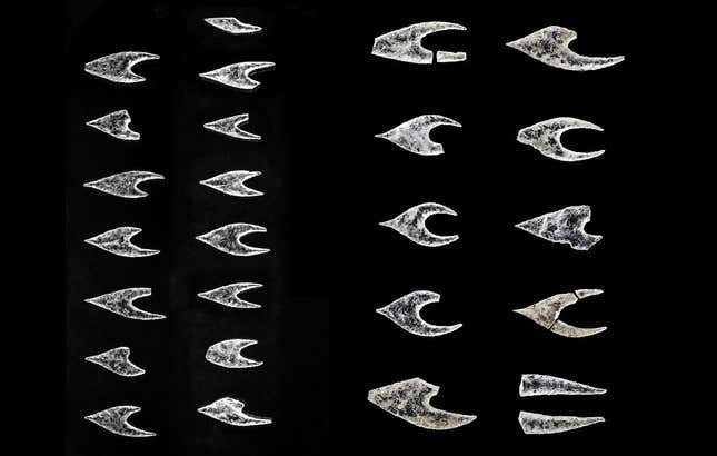 Imagen para el artículo titulado Encuentran varias puntas de flecha de cristal talladas hace más de cinco mil años
