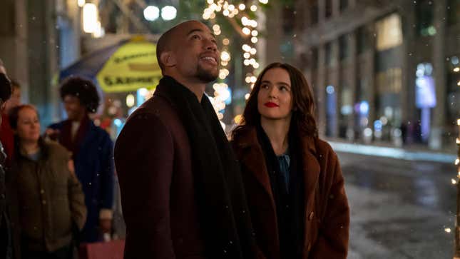 Kendrick Sampson and Zoey Deutch in Something From Tiffany's