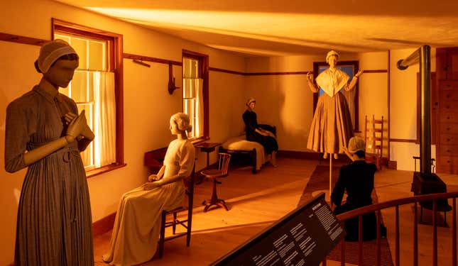 The Shaker Retiring Room as conceived by Chloé Zhao