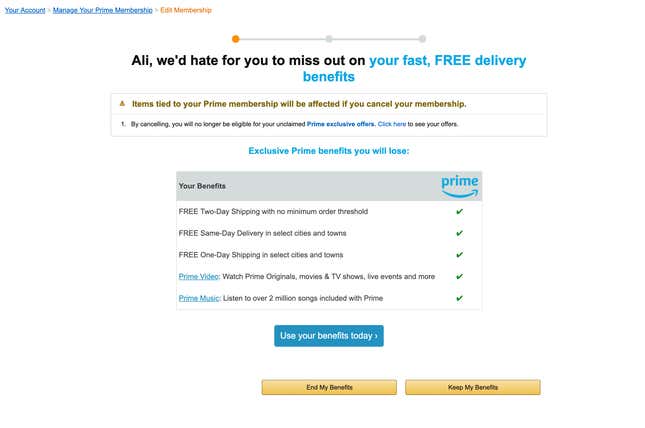 Image for article titled Why I cancelled my Amazon Prime account