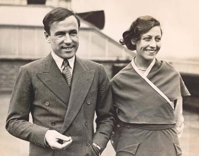 Jim Mollison and Amy Johnson.