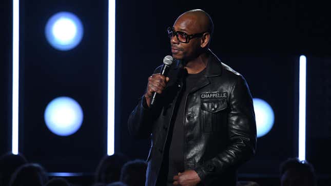  Dave Chappelle speaks onstage during the 60th Annual GRAMMY Awards at Madison Square Garden on January 28, 2018 in New York City.